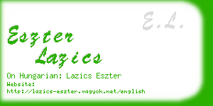 eszter lazics business card